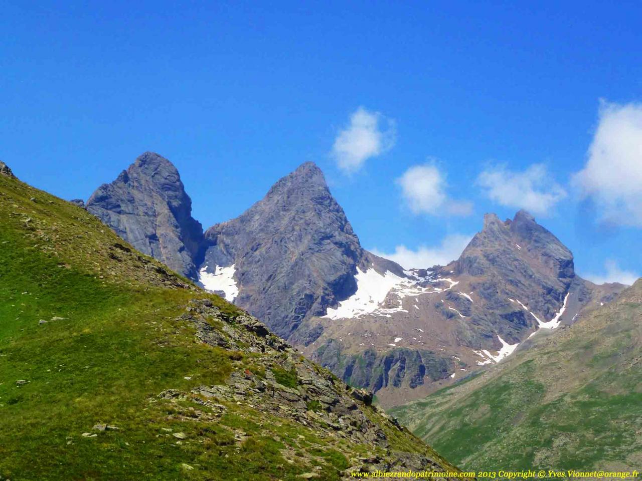 Les Aiguilles d'Arves depuis l'arête d'Argentière