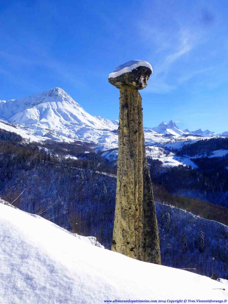 Le Moine à mis sont chapeau pour la rando