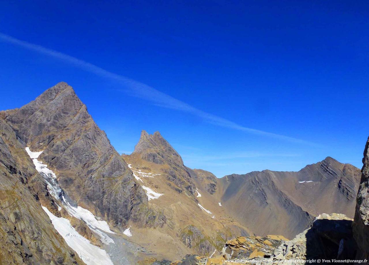 Les Aiguilles d'Arves depuis le Col des 3 Pointes