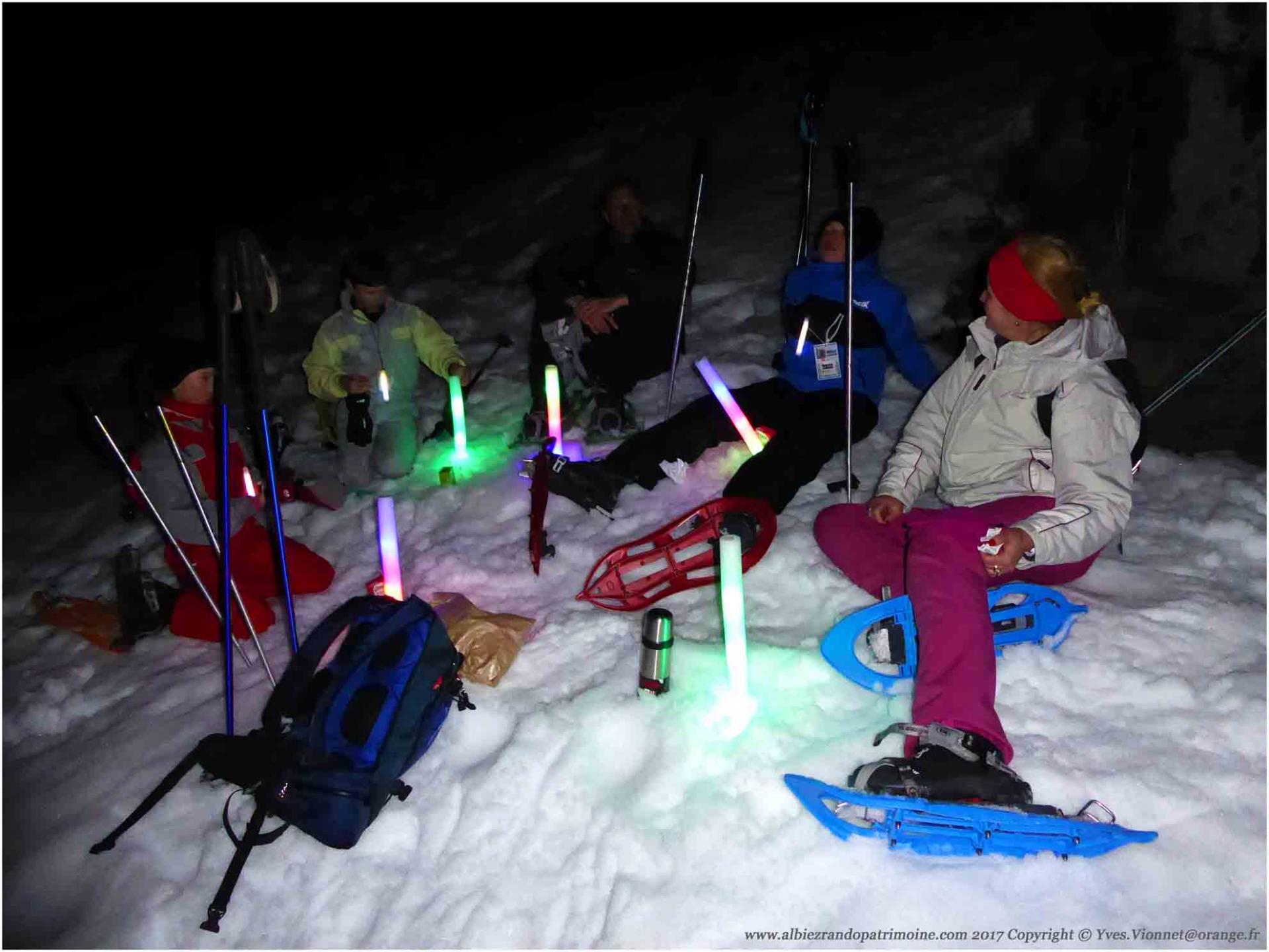 Apéro eskimo aux flambeaux