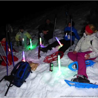 Apéro eskimo aux flambeaux