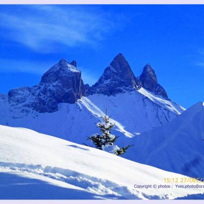 Raquettes au pied des Aiguilles d'Arves