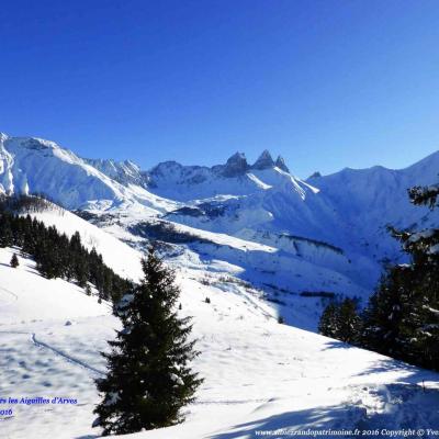 Raquettes au pied des Aiguilles d'Arves